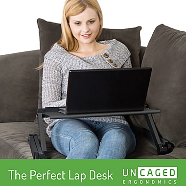 Uncaged Ergonomics Workez Executive Adjustable Laptop/Tablet Stand in Black. View a larger version of this product image.