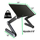 Alternate image 6 for Uncaged Ergonomics Workez Professional Adjustable Laptop/Tablet Stand in Black