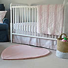 Alternate image 2 for Hello Spud Emma Ruffle Crib Skirt in Pink