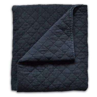 Hello Spud Diamond Stonewash Quilt in Navy. View a larger version of this product image.