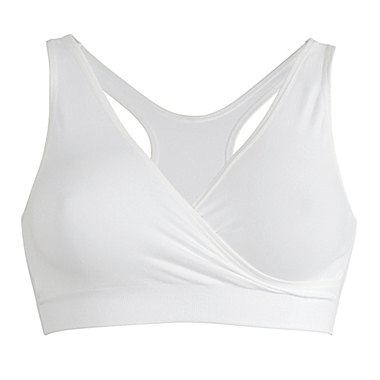 Medela&reg; Small Nursing Sleep Bra in White. View a larger version of this product image.