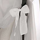 Alternate image 2 for Tie Sheer Bed Canopy Curtain Set in White