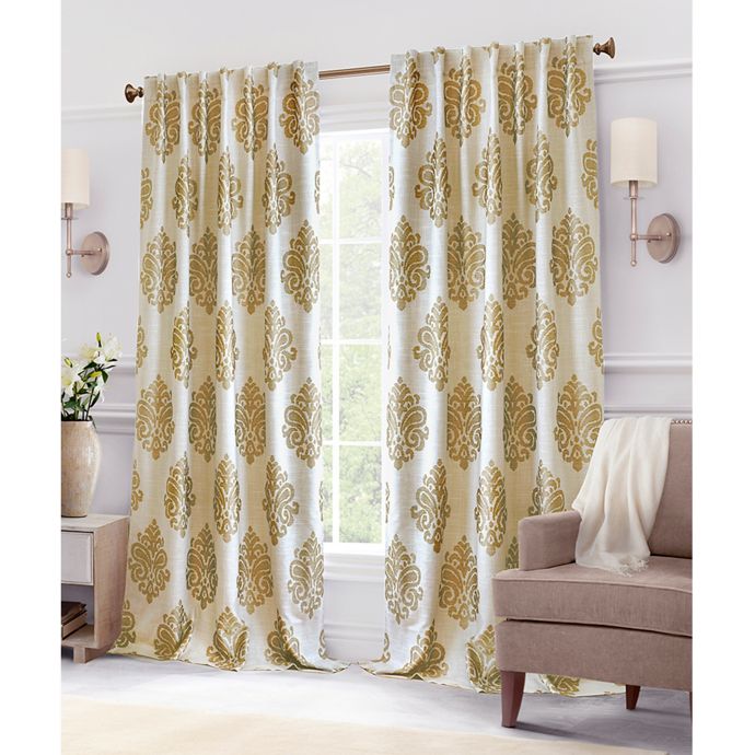 Hillston Lined Back Tab Window Curtain Panel Bed Bath Beyond