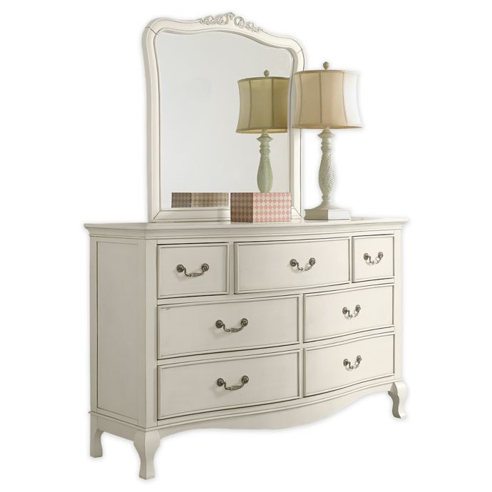 Hillsdale Kids And Teen Kensington Dresser With Mirror In Antique