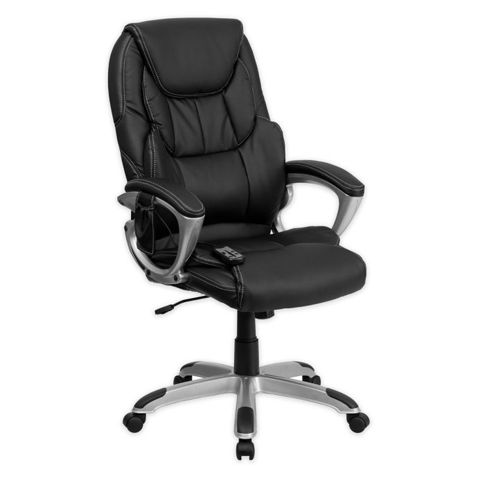 Flash Furniture High Back Faux Leather Massaging Executive Office Chair