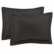 Cotton Diamond King Pillow Sham in Black