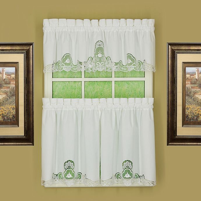 Today S Curtain Annabelle Kitchen Window Curtain Tier Pair And