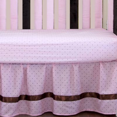 polka dot crib skirt