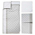 Alternate image 1 for Trend Lab&reg; Art Deco 3-Piece Crib Bedding Set in Grey/White