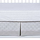 Alternate image 3 for Trend Lab&reg; Art Deco 3-Piece Crib Bedding Set in Grey/White