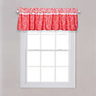 Alternate image 0 for Trend Lab&reg; Shell Floral Window Valance in Coral/White