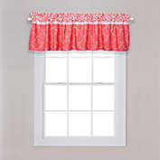 Trend Lab&reg; Shell Floral Window Valance in Coral/White