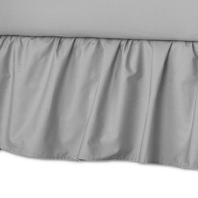 grey ruffle crib skirt
