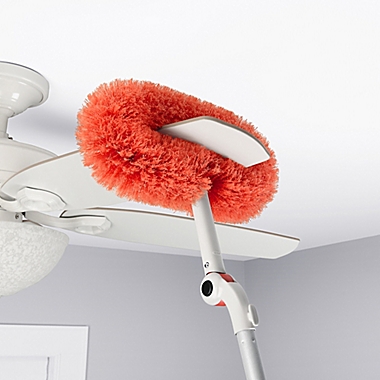 OXO Good Grips&reg; Long Reach Dusting System in White/Red. View a larger version of this product image.
