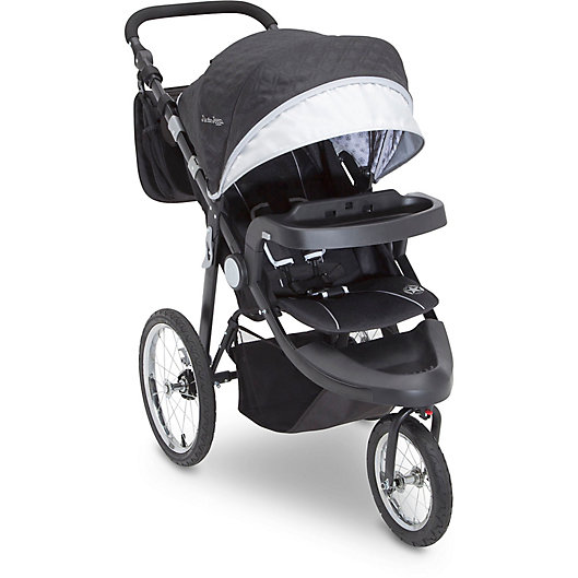 Alternate image 1 for J is for Jeep Cross Country Sport Plus Jogger Stroller in Charcoal by Delta Children