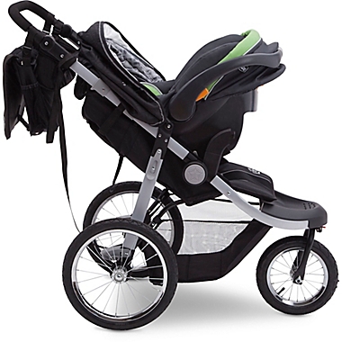 J is for Jeep Cross Country Sport Plus Jogger Stroller in Charcoal by Delta Children. View a larger version of this product image.