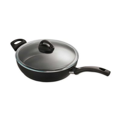 large non stick saute pan with lid