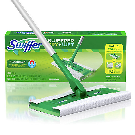 Alternate image 1 for Swiffer® Sweeper Dry + Wet Cleaner Starter Kit