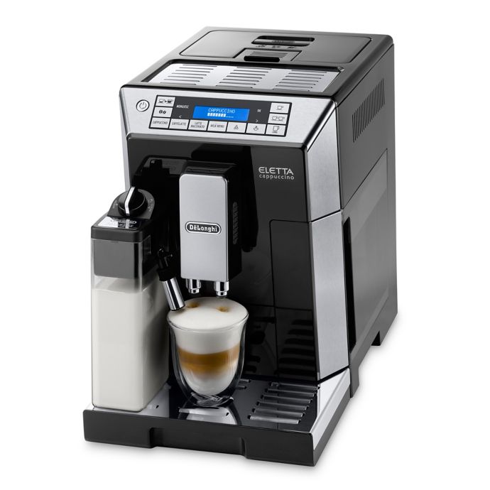 De Longhi Eletta Top Fully Automatic Espresso And Cappuccino Machine In Stainless Steel Black Bed Bath Beyond