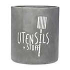 Alternate image 0 for Home Essentials & Beyond "Utensils & Stuff" Utensil Crock in Charcoal Grey
