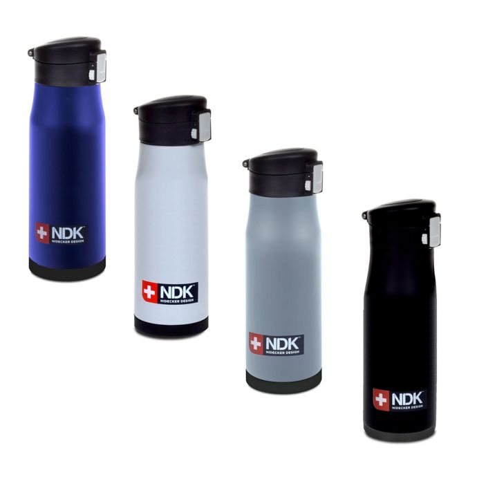 NDK FlipTop Locking 18 oz. Vacuum Insulated Water Bottle Bed Bath