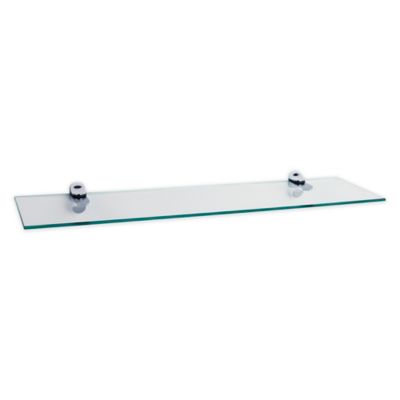 Danya B. 6-Inch x 24-Inch Floating Glass Shelf