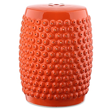 Safavieh Stella Garden Stool in Orange. View a larger version of this product image.