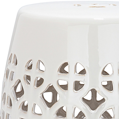 Safavieh Circle Lattice Garden Stool in Cream. View a larger version of this product image.