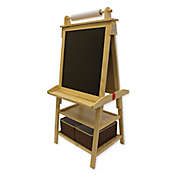 Little Partners Deluxe Learn and Play Art Center Easel in Natural