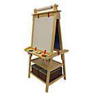 Alternate image 1 for Little Partners Deluxe Learn and Play Art Center Easel in Natural