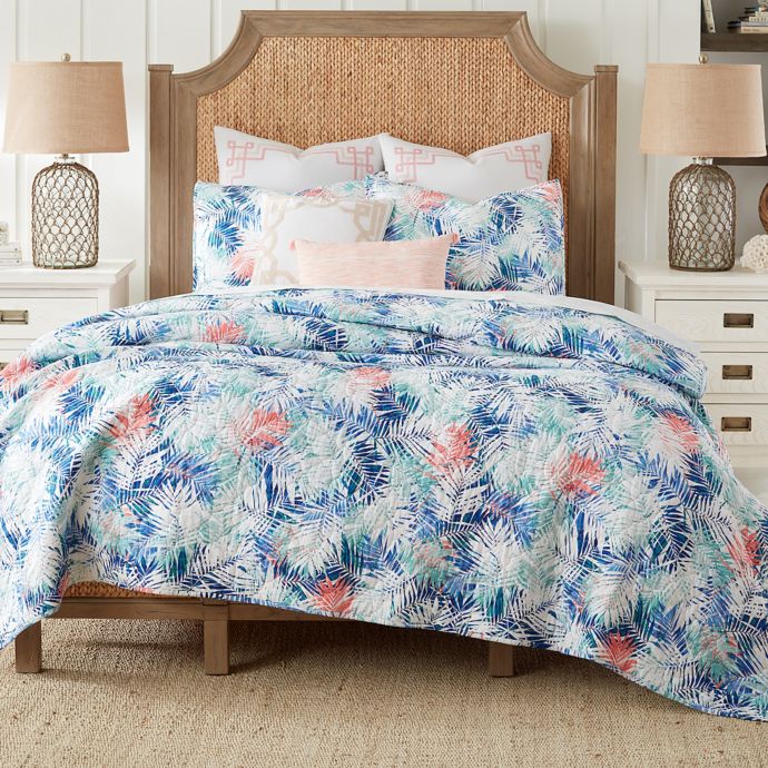 coastal living bedding ocean stripe