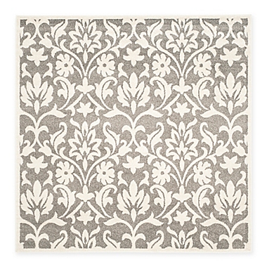 Safavieh Amherst 7-Foot x 7-Foot Kendell Indoor/Outdoor Area Rug in Dark Grey/Beige. View a larger version of this product image.