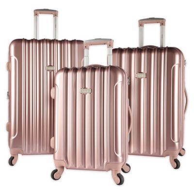 it luggage rose gold suitcase