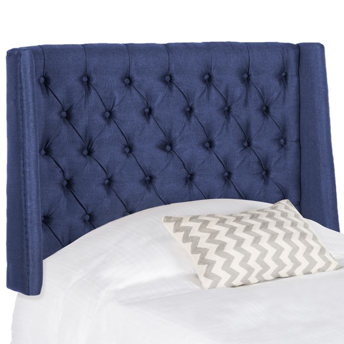 Safavieh London Winged Tufted Linen Headboard Bed Bath & Beyond