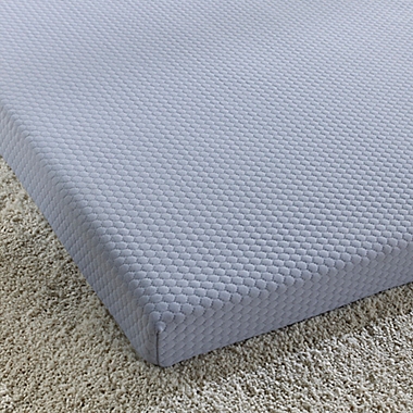 Simmons&reg; Siesta 3-Inch Roll-Up Memory Foam Twin Mattress in Blue. View a larger version of this product image.