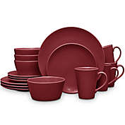 Noritake&reg; Red on Red Swirl Coupe 16-Piece Dinnerware Set