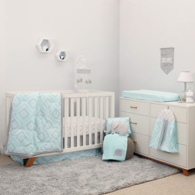 grey crib set