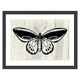 Butterfly III 22-Inch x 18-Inch Wall Art in Black/White