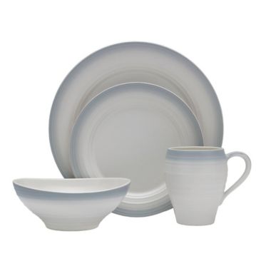 Mikasa&reg; Swirl Ombre 4-Piece Place Setting in Grey. View a larger version of this product image.