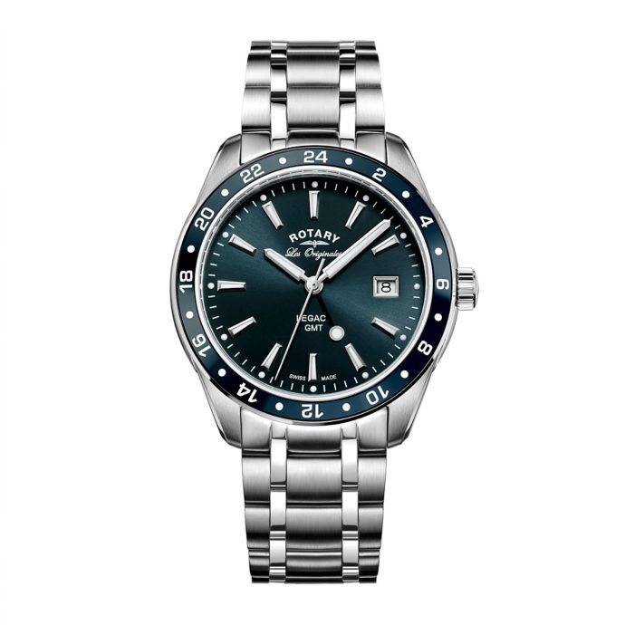 Rotary Les Originales Men's 41.5mm Legacy Watch with Blue Dial in