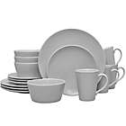 Alternate image 0 for Noritake&reg; Grey on Grey Swirl 16-Piece Coupe Dinnerware Set