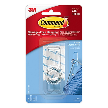 3M Command&trade; Large Crystal Hook. View a larger version of this product image.