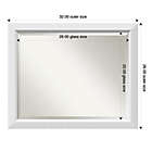 Alternate image 5 for Amanti Art Blanco 20-Inch x 24-Inch Bathroom Vanity Mirror in White