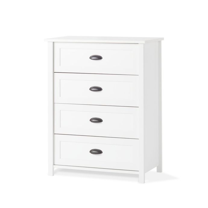 Child Craft Abbott 4 Drawer Chest In Matte White Buybuy Baby