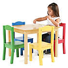 Alternate image 2 for Humble Crew 5-Piece Wooden Table and Chairs Set in Natural