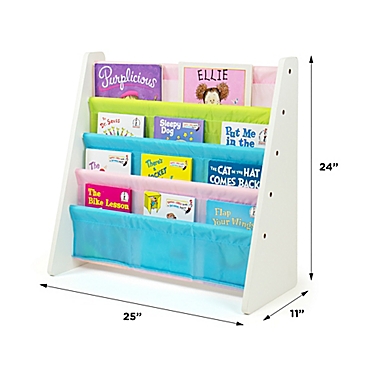 Humble Crew Toddler  4-Pocket Multicolor Book Rack. View a larger version of this product image.