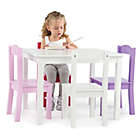 Alternate image 1 for Tot Tutors 5-Piece Table & Chairs Set in Pink/Purple