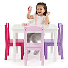 Alternate image 2 for Tot Tutors 5-Piece Table & Chairs Set in Pink/Purple