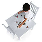 Alternate image 2 for Tot Tutors 3-Piece Wooden Table and Chairs Set in White