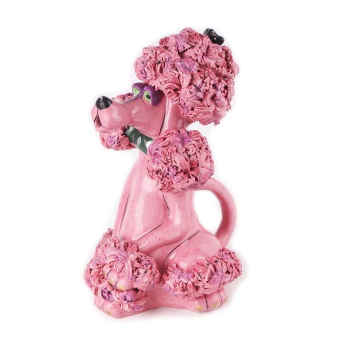 lefton pink poodle teapot